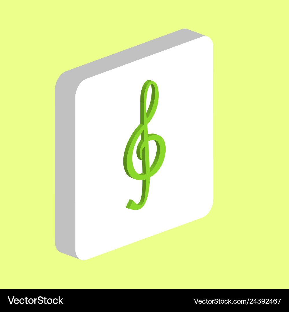 Clef computer symbol Clef computer symbol vector image