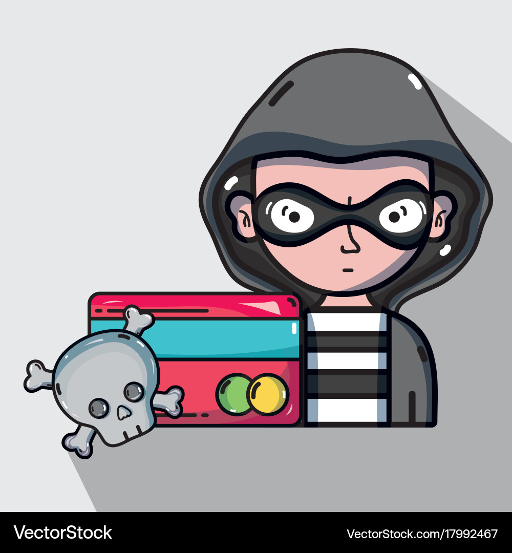 Person hacker to programmer virus in the system vector image