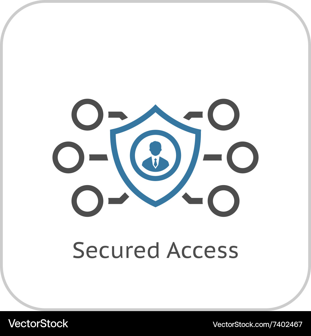 Security Access Shield Icon vector image