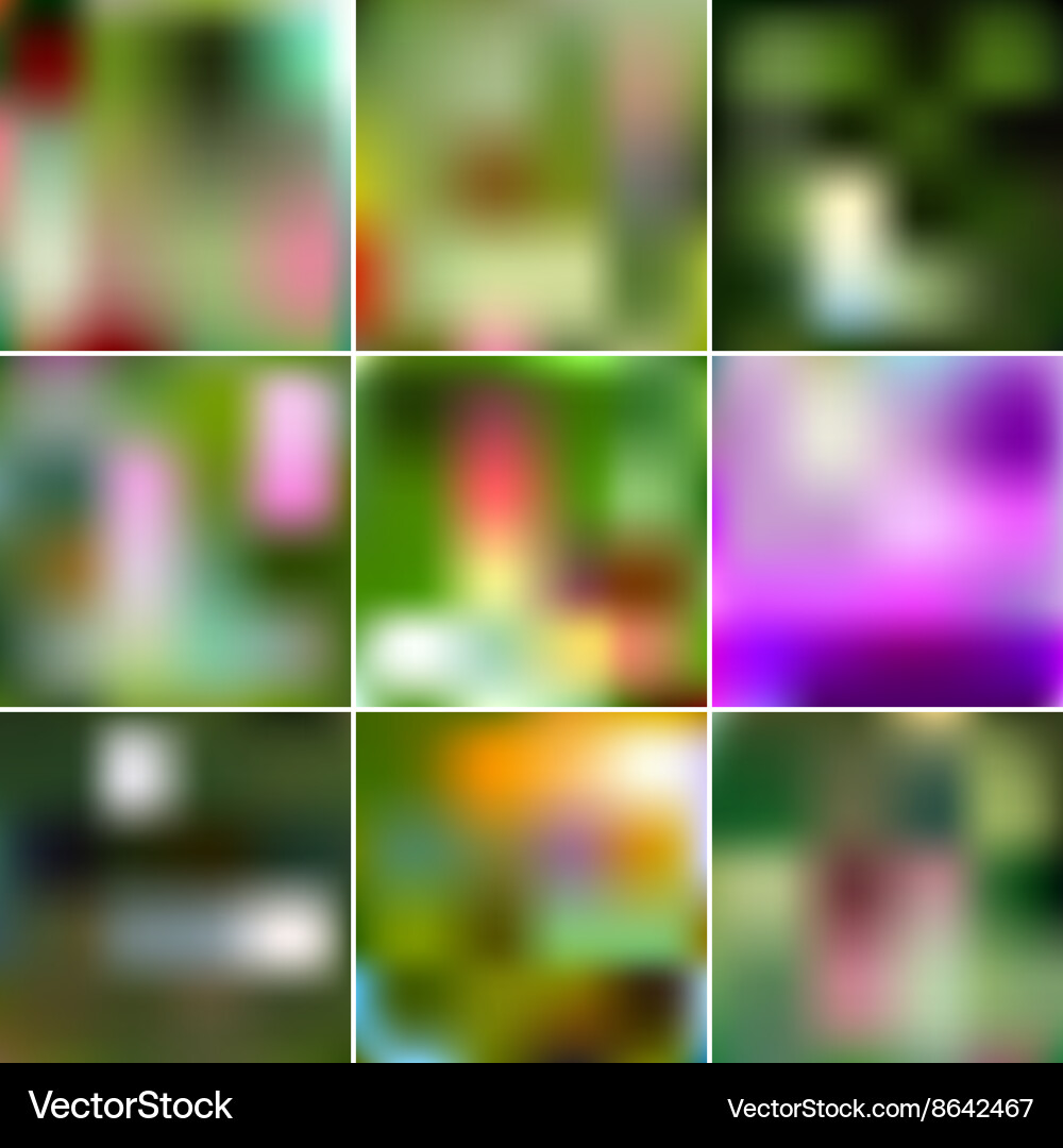 Set of abstract creative concept multicolored Vector Image