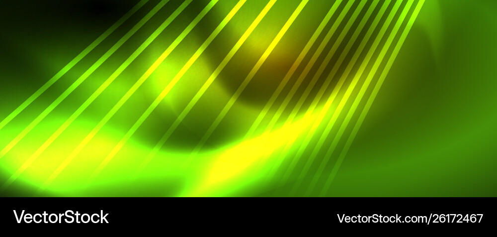 Shiny color neon light with lines abstract Vector Image