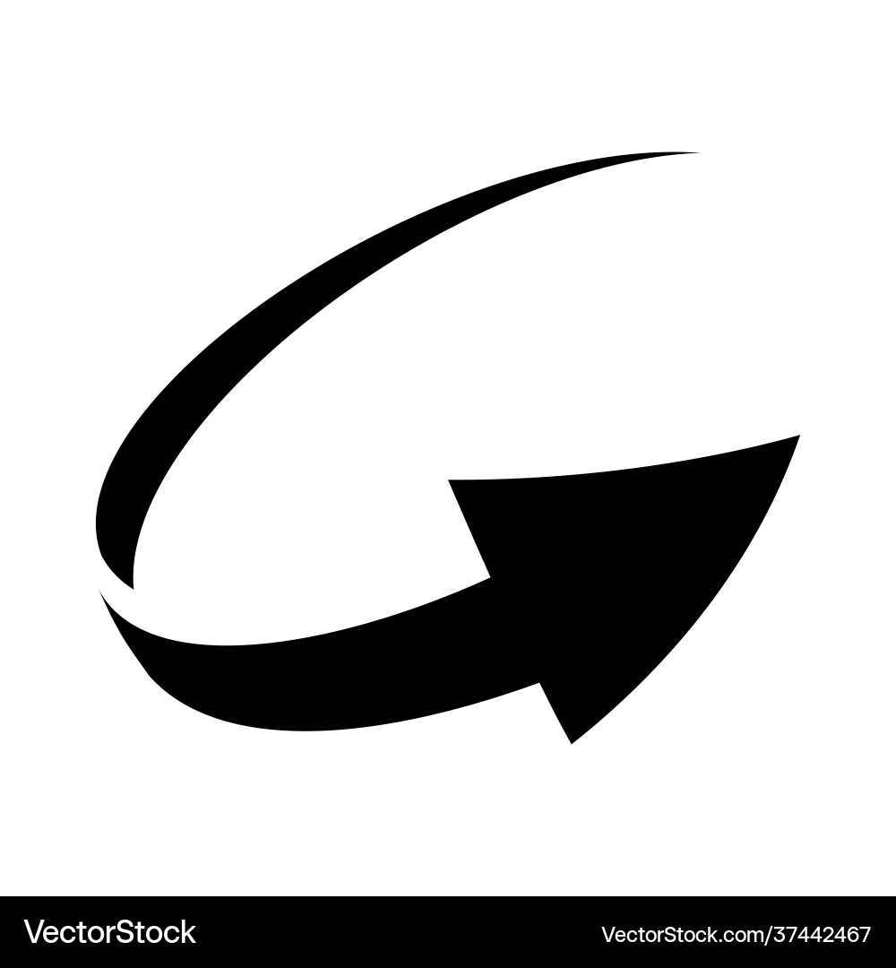 Simple loop circle arrow icon Simple loop circle arrow icon vector image