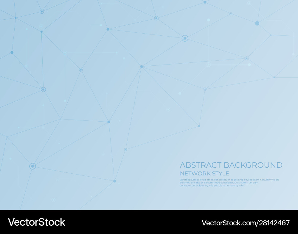 Technology abstract background network polygon Technology abstract background network polygon vector image