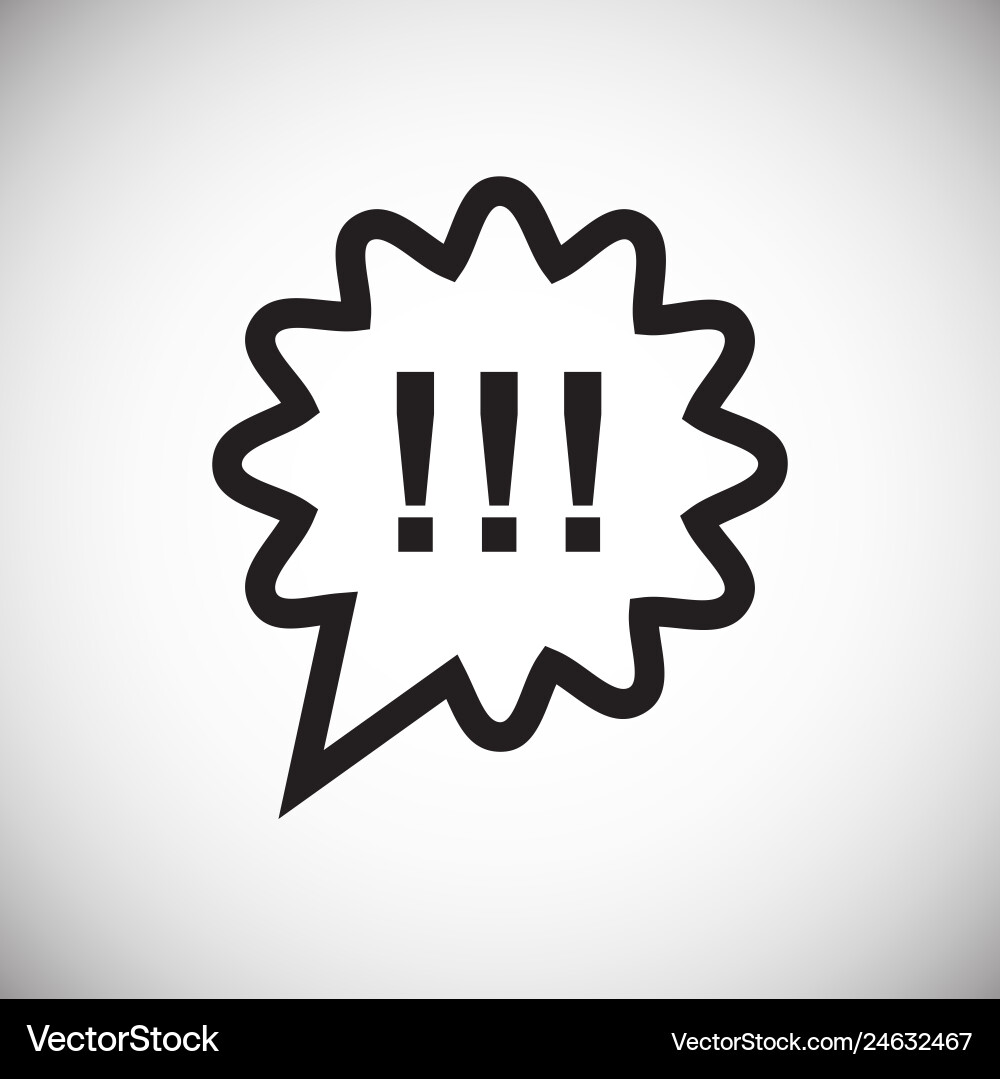 Text bubble icon on background for graphic and web Text bubble icon on background for graphic and web vector image