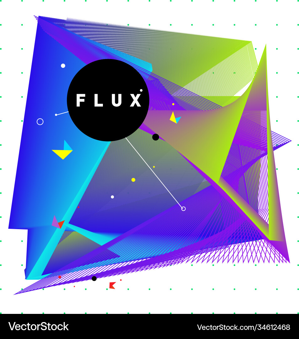 3d colorful wave background dynamic flux effect 3d colorful wave background dynamic flux effect Vector Image