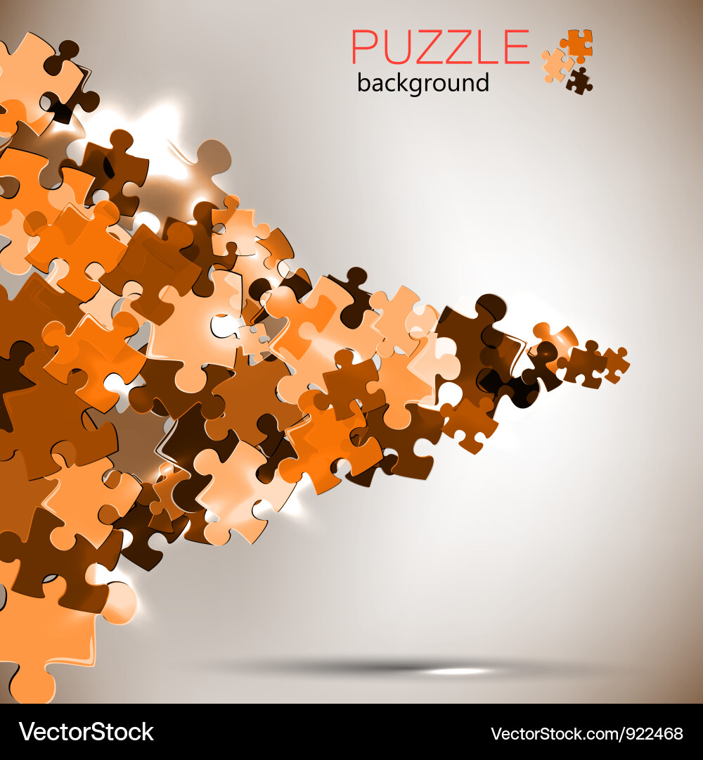 Abstract Puzzle Background vector image