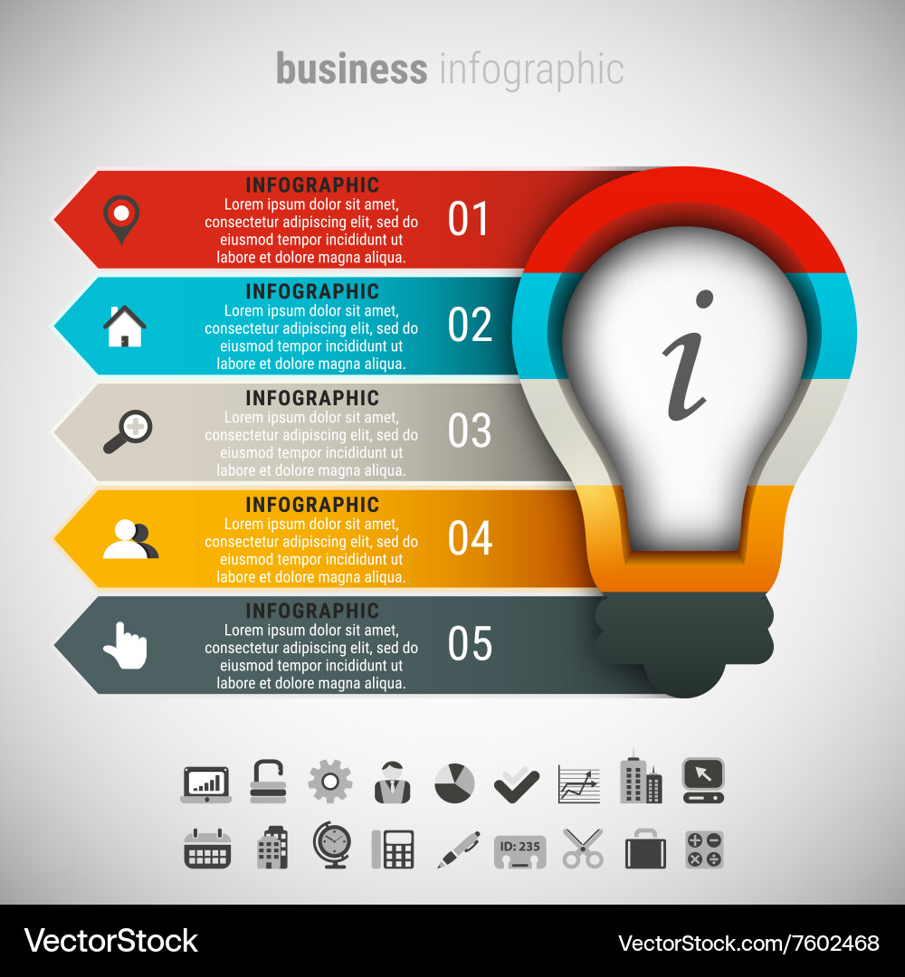 Business Konzept infographic vektorbild