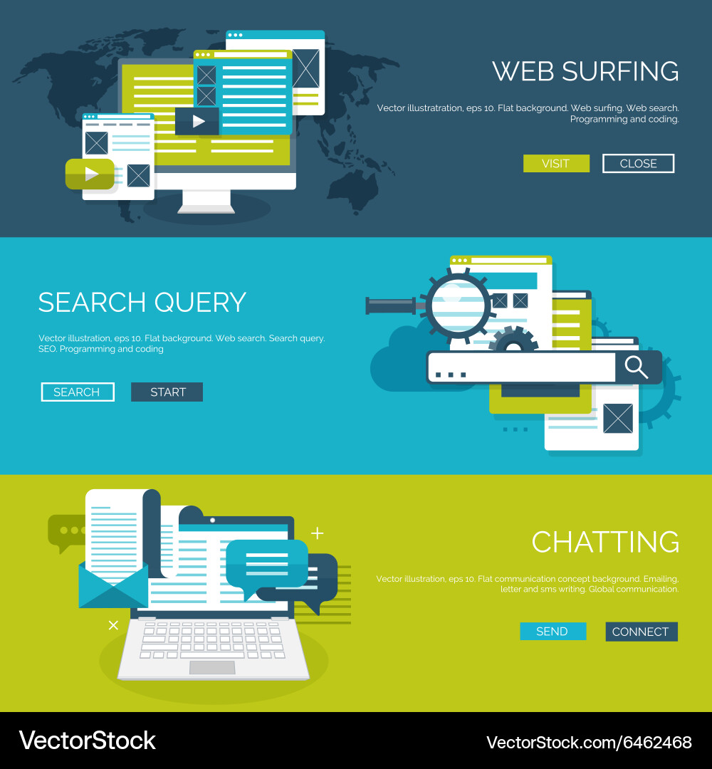 Coding & Web Development Backgrounds vector image