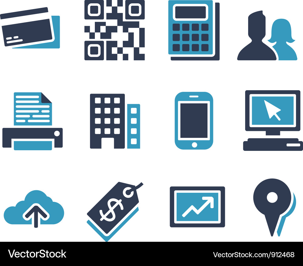 E-commerce Icons Set Vector Image
