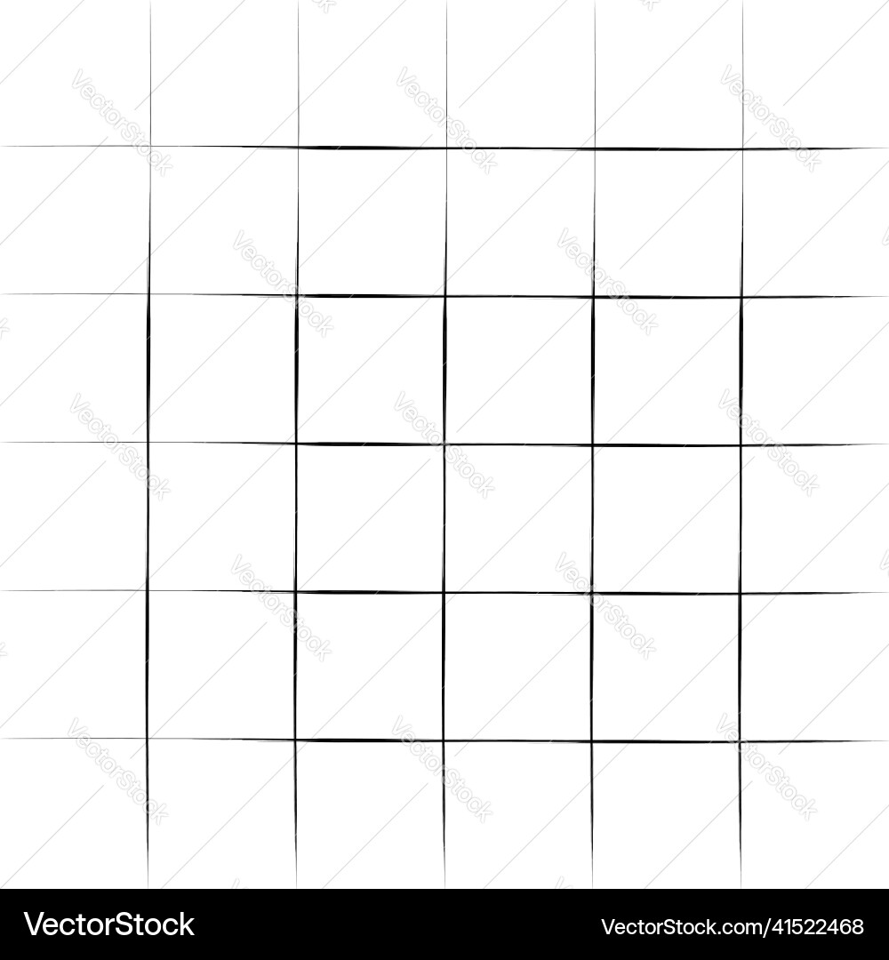 Grid mesh graticule with grungy irregular lines Grid mesh graticule with grungy irregular lines Vector Image
