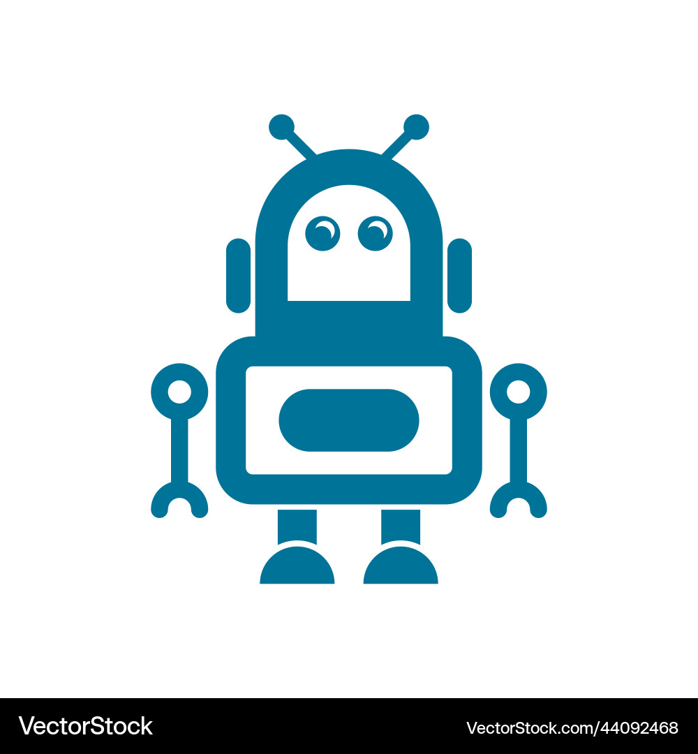 Robot Icon - AI Assistant vector image