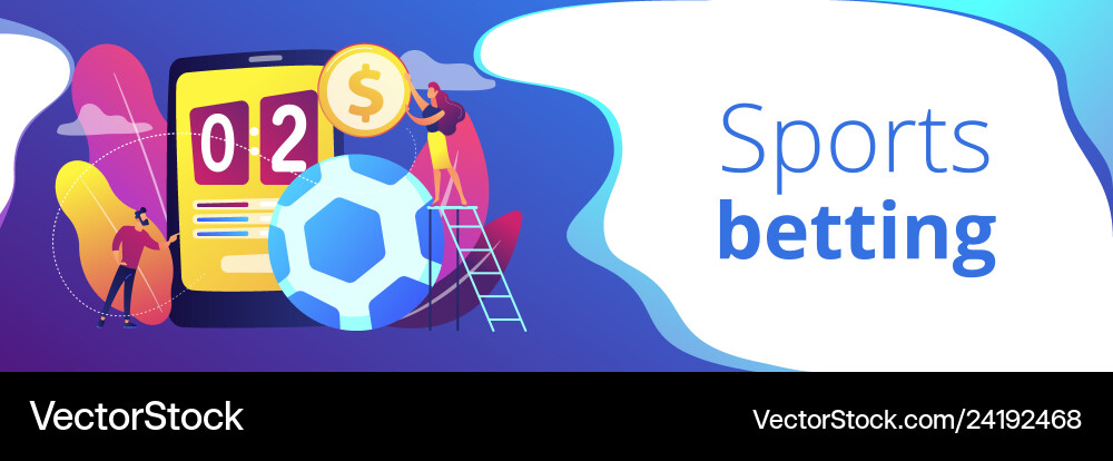 Sportwetten Konzept Banner Header Sportwetten Konzept Banner Header vektorbild