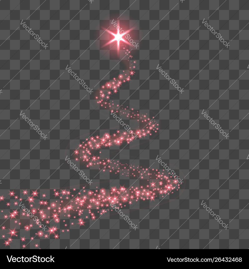 Star trail isolated black transparent background Star trail isolated black transparent background vector image