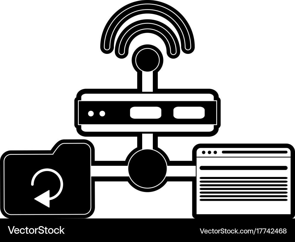 Wifi router icon image vector image