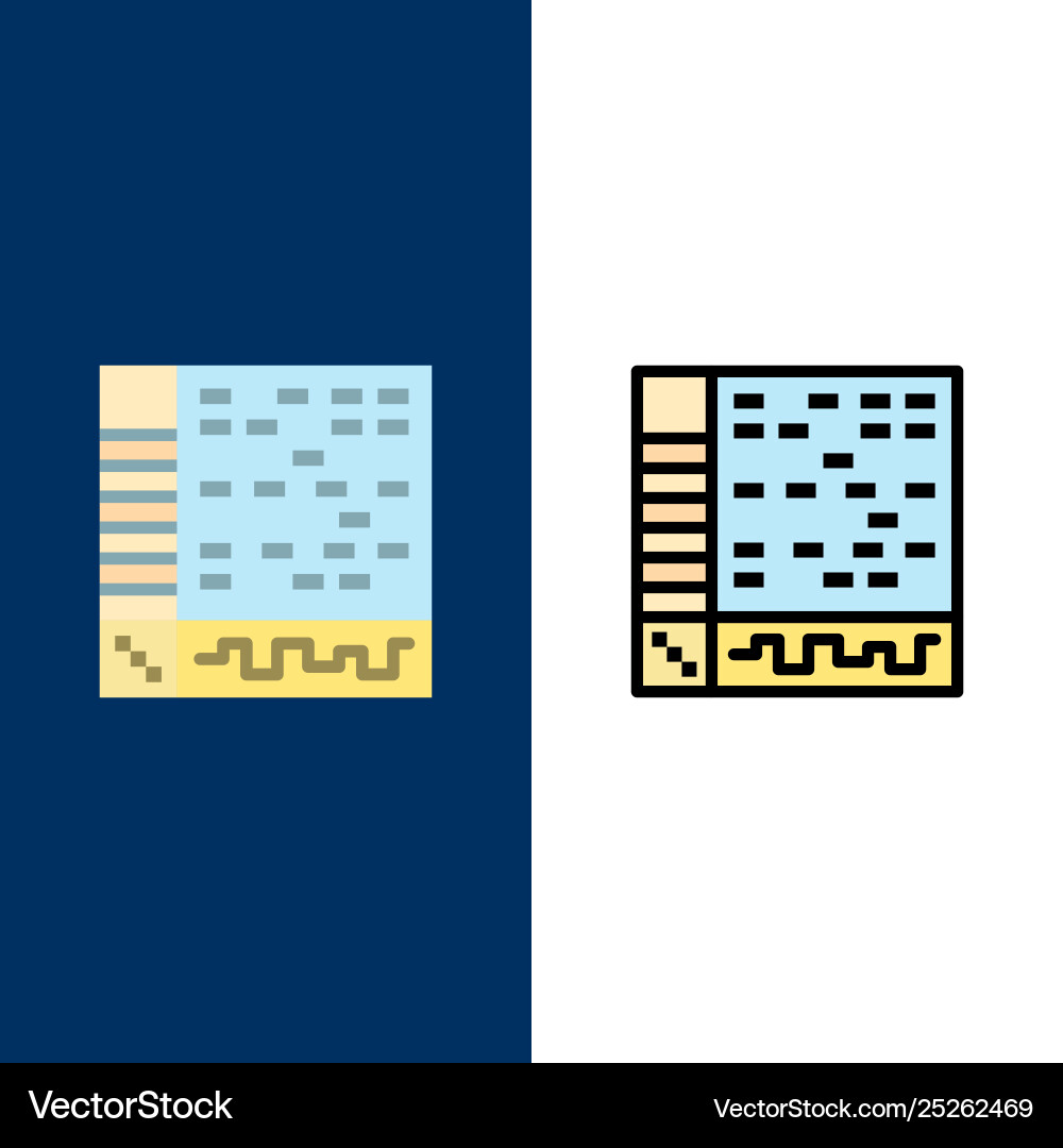Ableton application audio computer draw icons Ableton application audio computer draw icons vector image