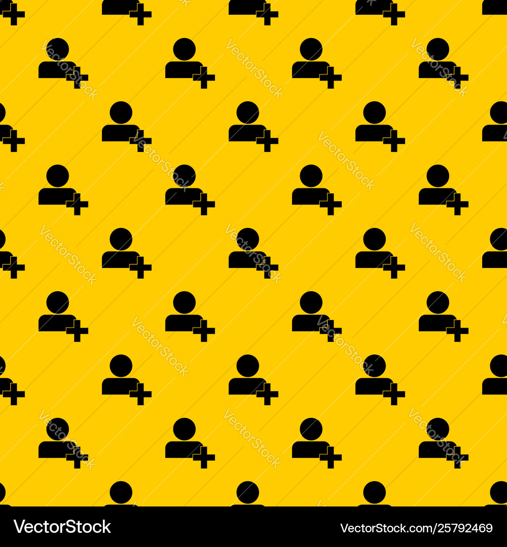 Add new user account pattern Vector Image