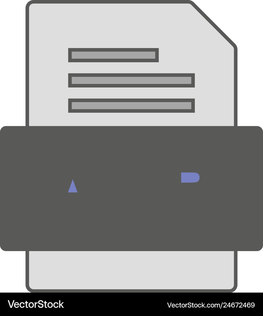Amr file document icon vector image