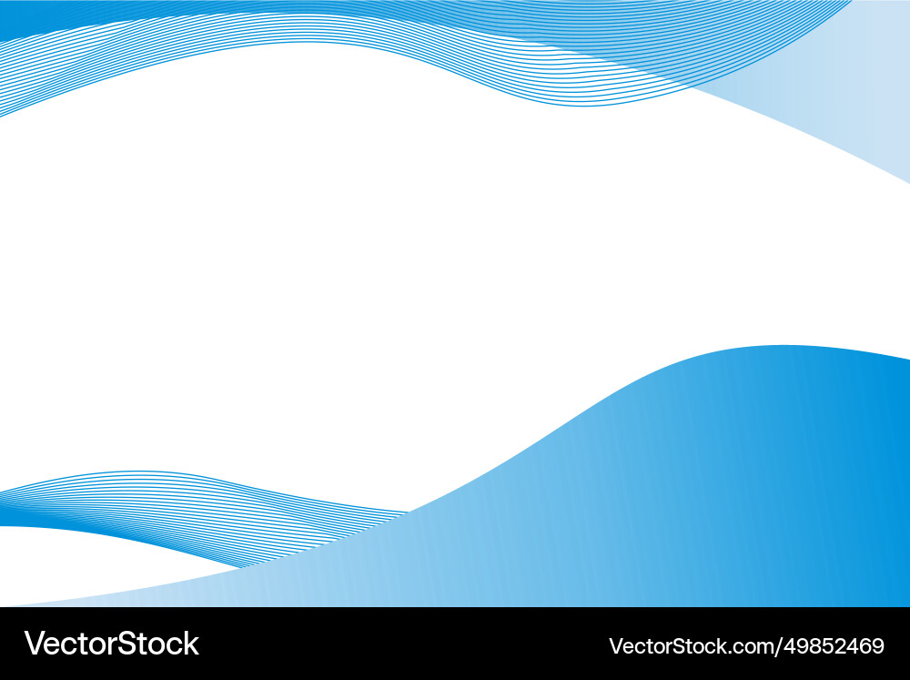 Blue curve wave and line background Blue curve wave and line background vector image