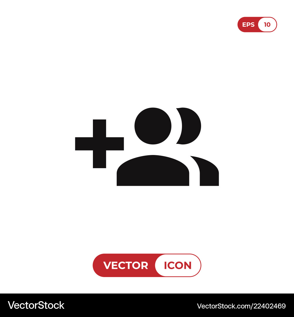 Create group button icon Create group button icon vector image