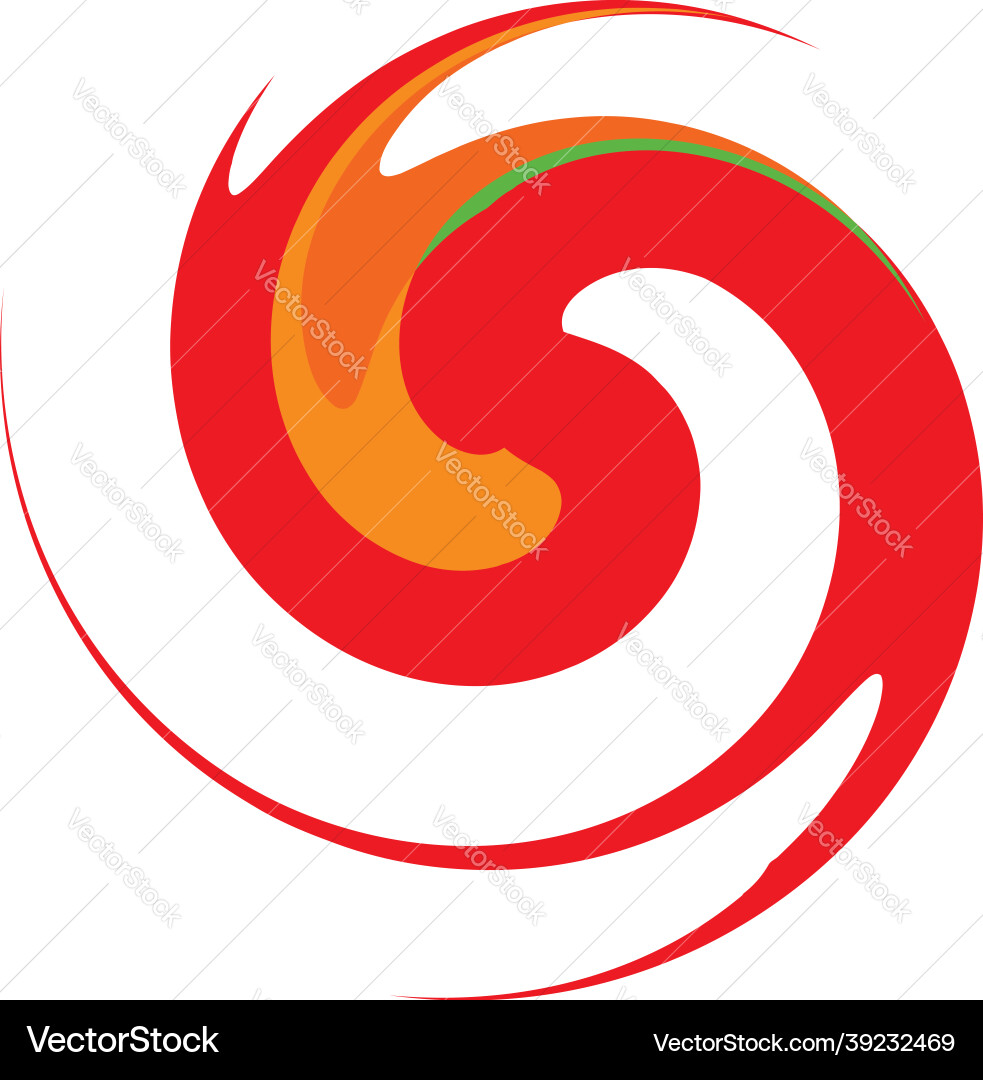 Curl spiral swirl volute helix circular twirl Vector Image