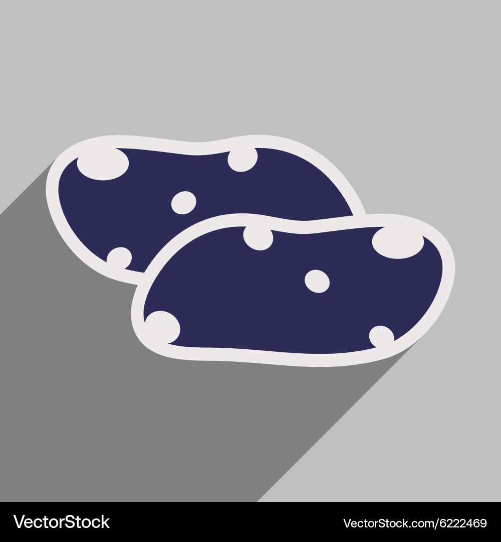 Flat with shadow icon and mobile application Vector Image