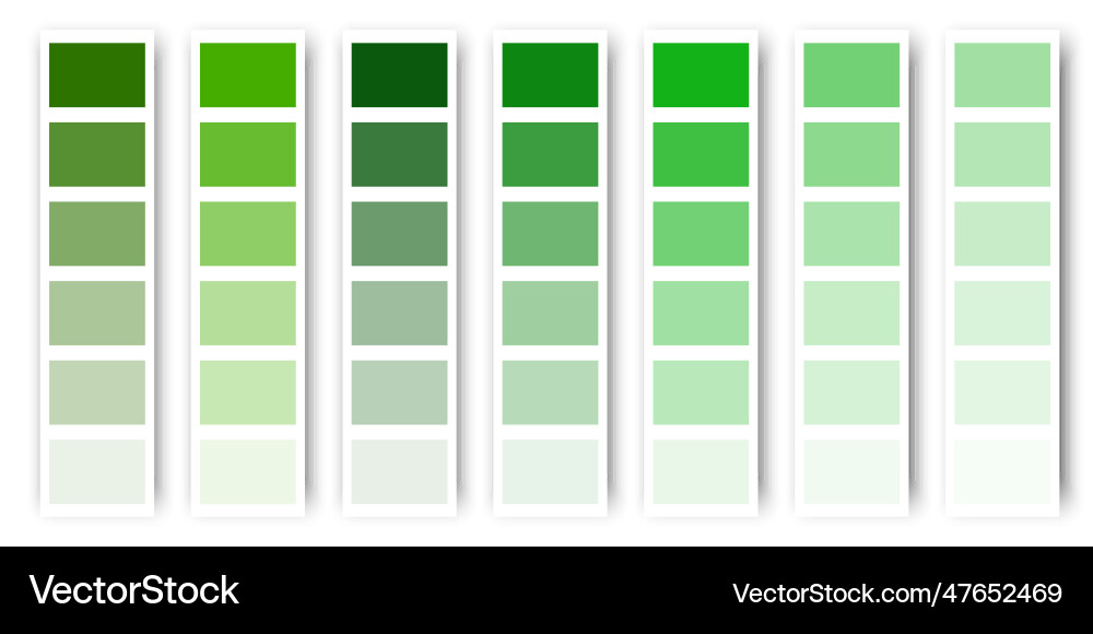 Green color palette pastel tone texture Green color palette pastel tone texture vector image