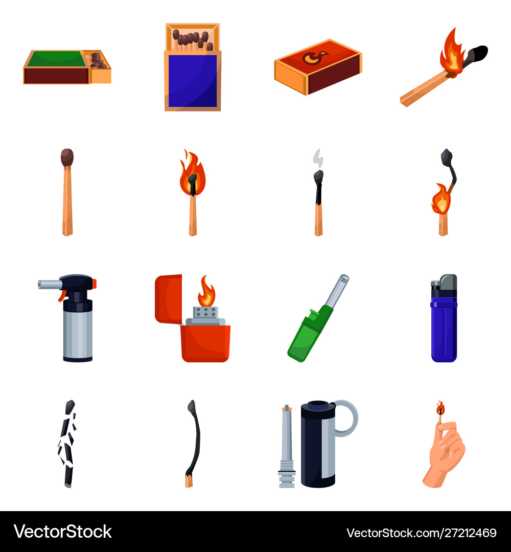 Isolated object and sign set stock Isolated object and sign set stock Vector Image