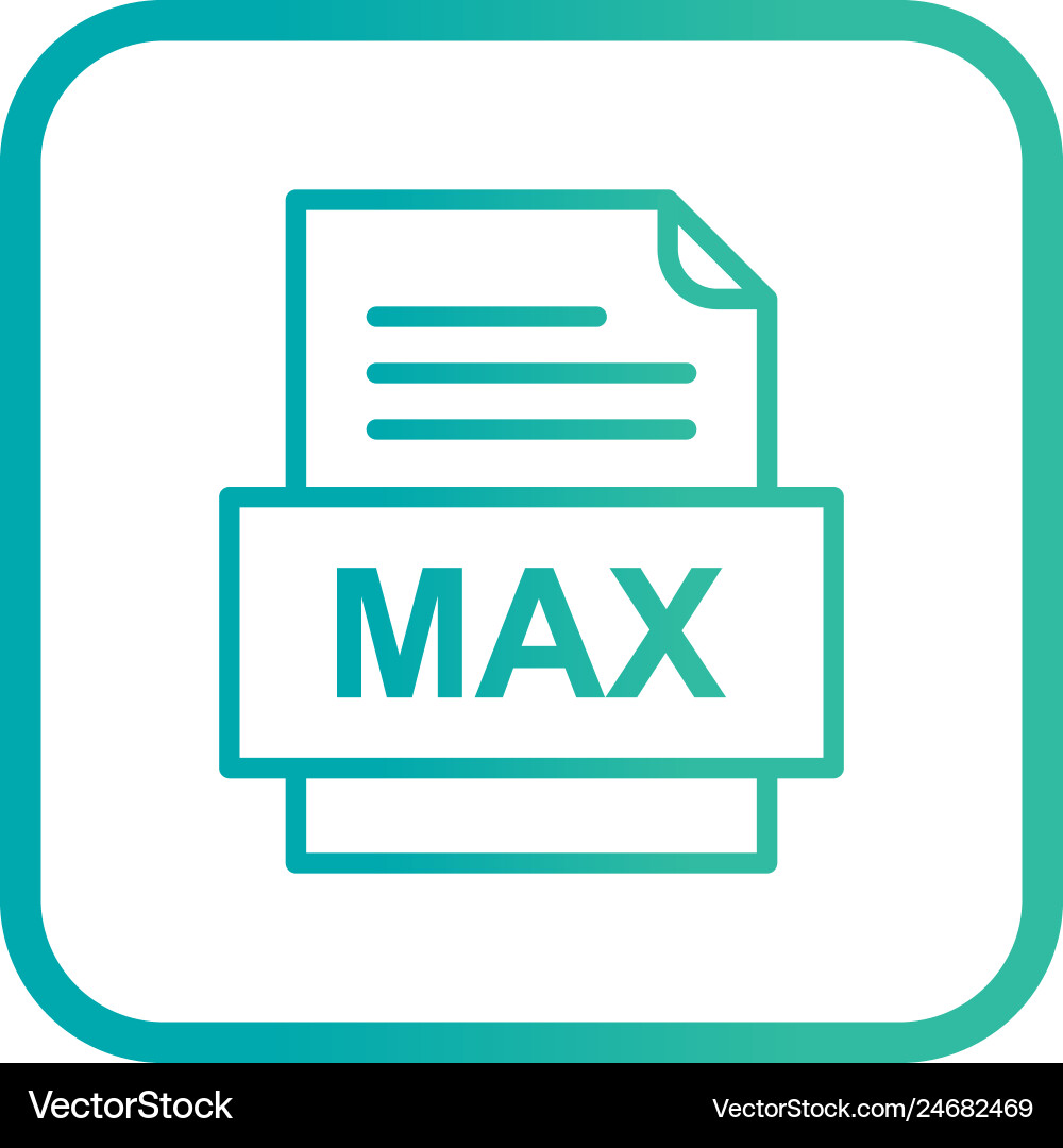 Max file document icon Vector Image