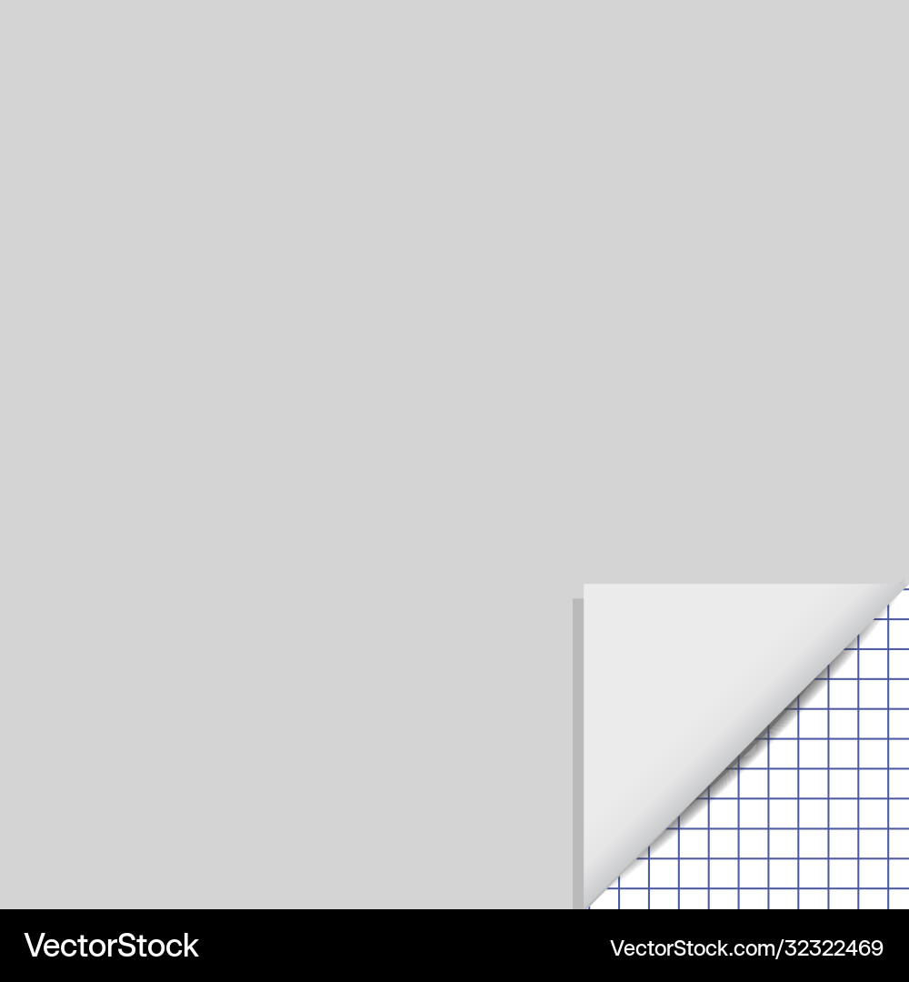 Page curl with shadow on a blank sheet paper Page curl with shadow on a blank sheet paper vector image