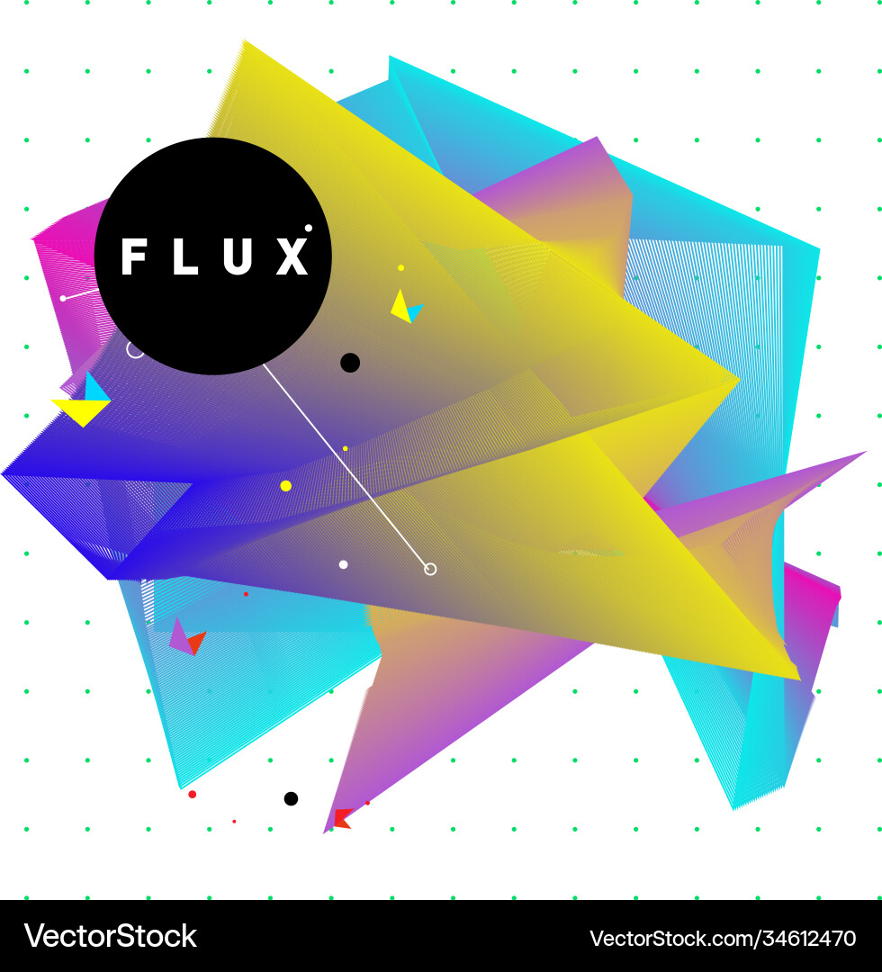 3d colorful wave background dynamic flux effect 3d colorful wave background dynamic flux effect Vector Image