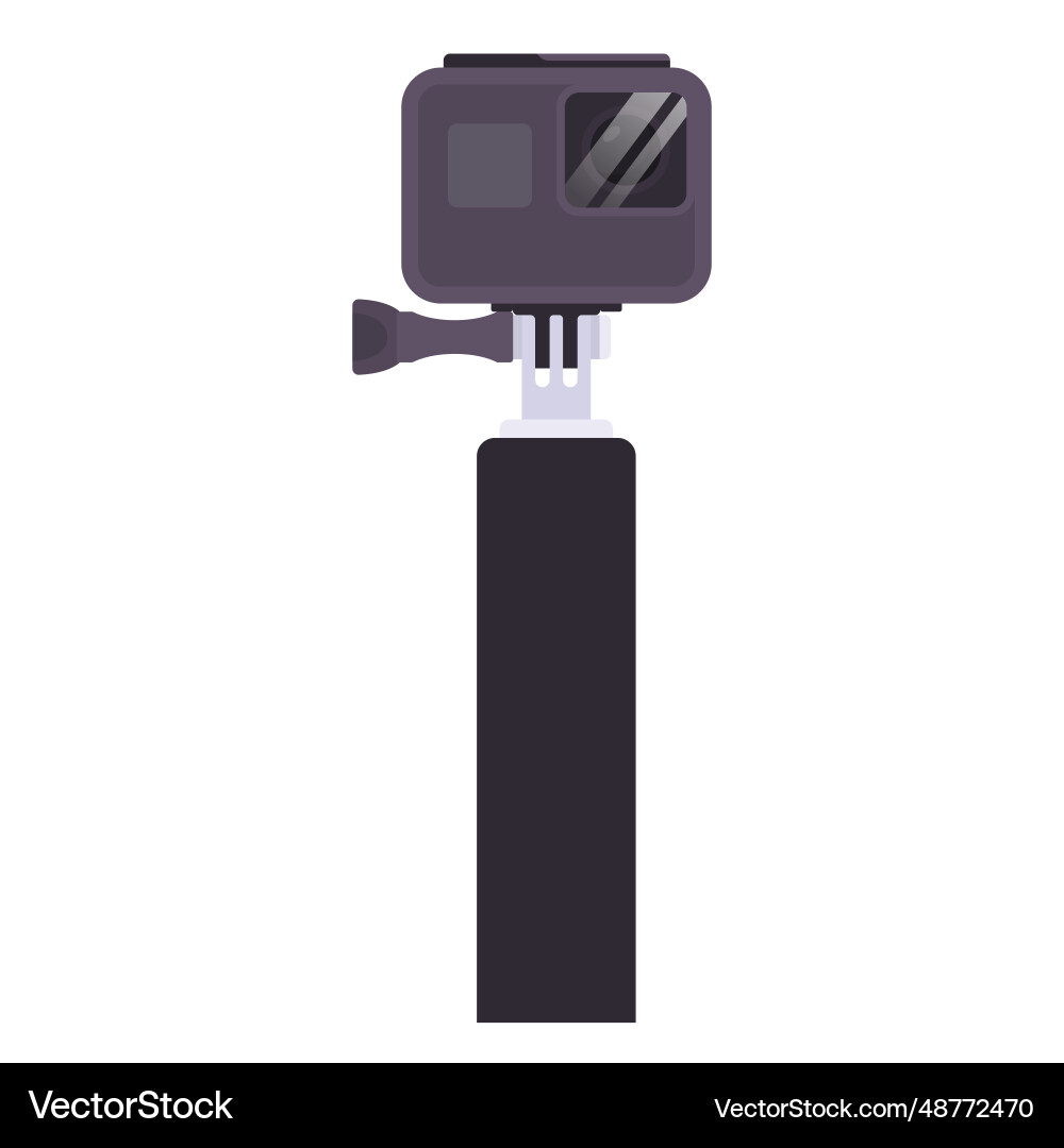 Action camera flat clean icon design element Action camera flat clean icon design element vector image