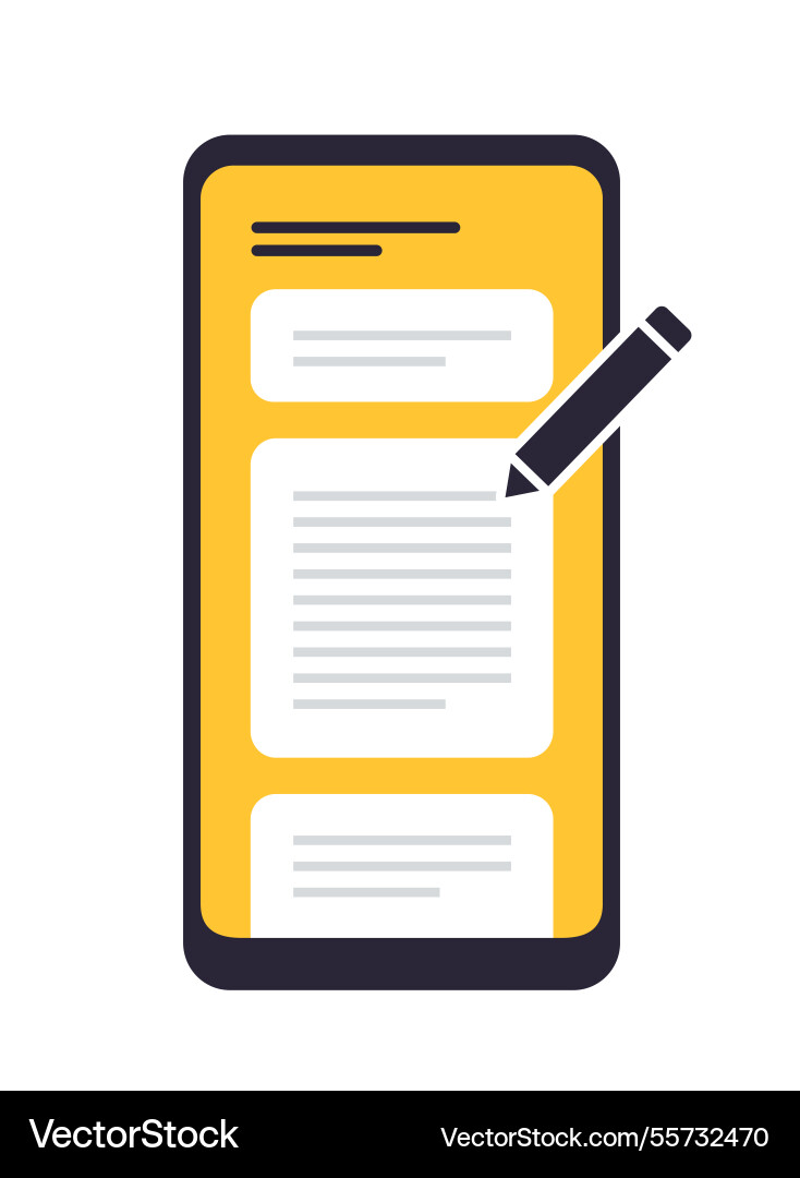 App interface template graphical user vector image