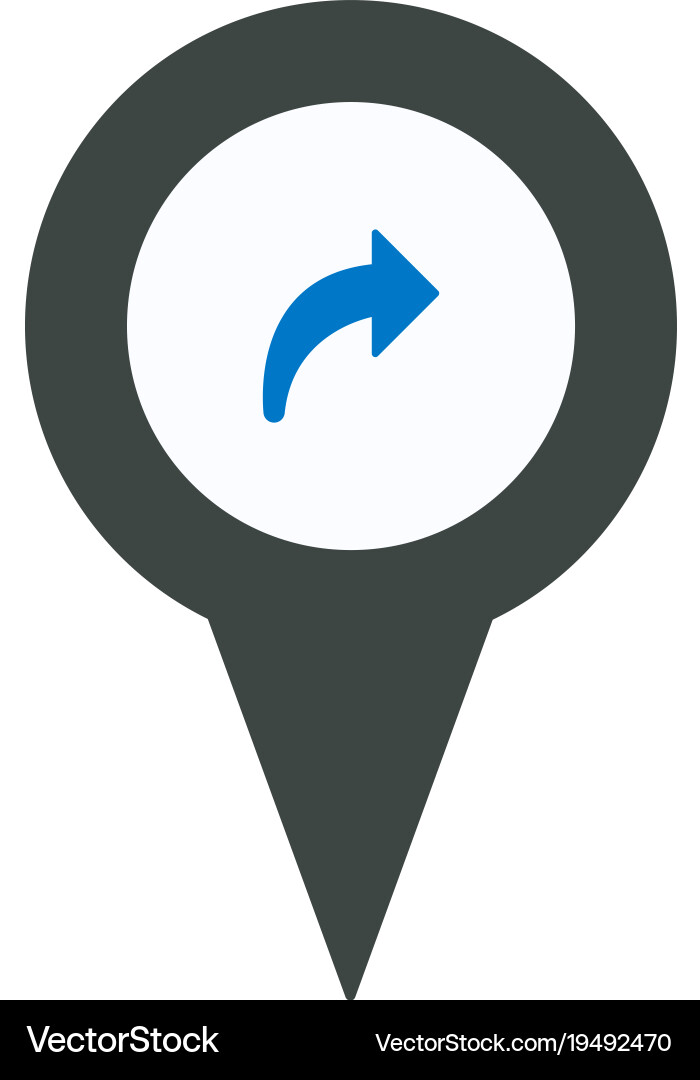 Arrows location marker pin place pointer position vector image