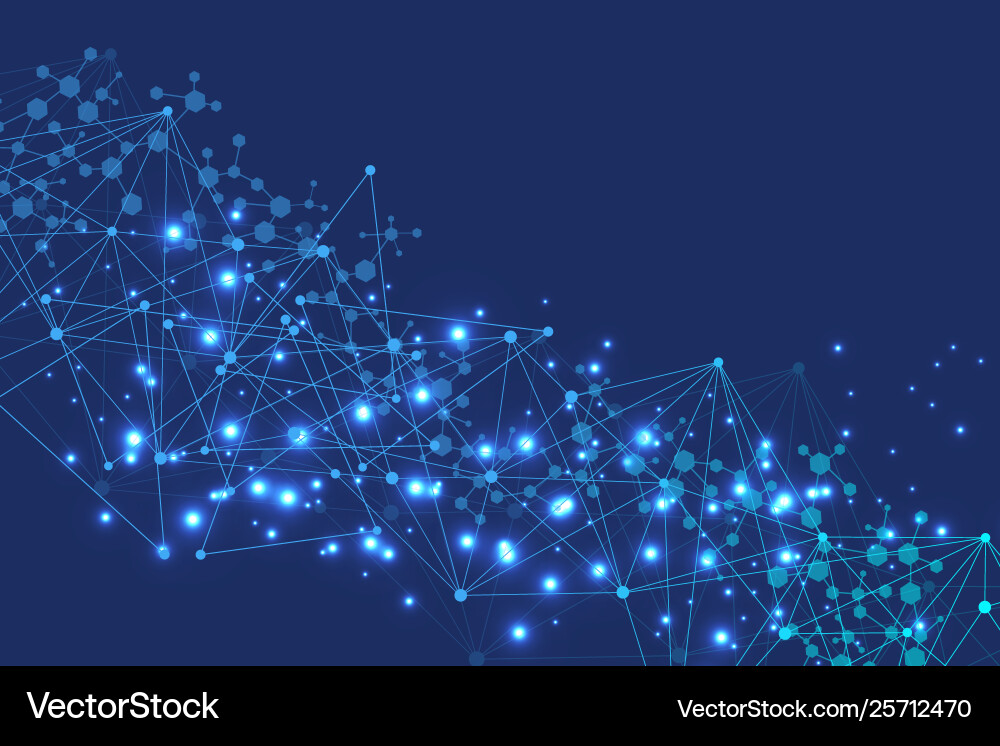 Big data visualization background modern Big data visualization background modern vector image