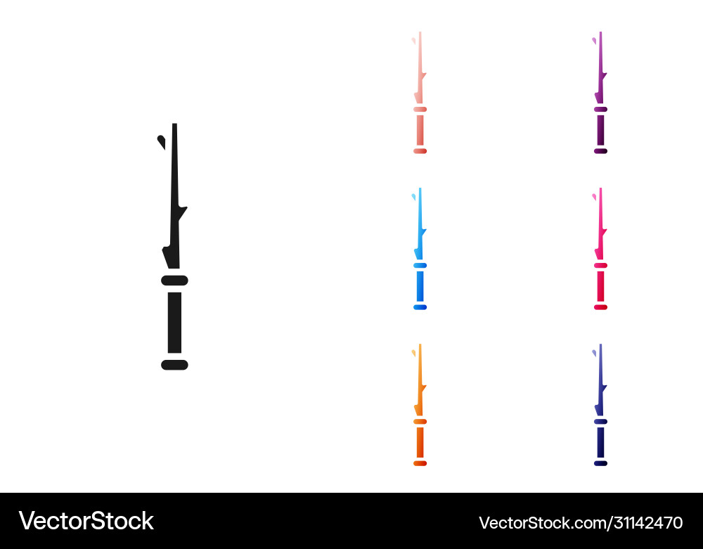 Black magic wand icon isolated on white background Black magic wand icon isolated on white background vector image