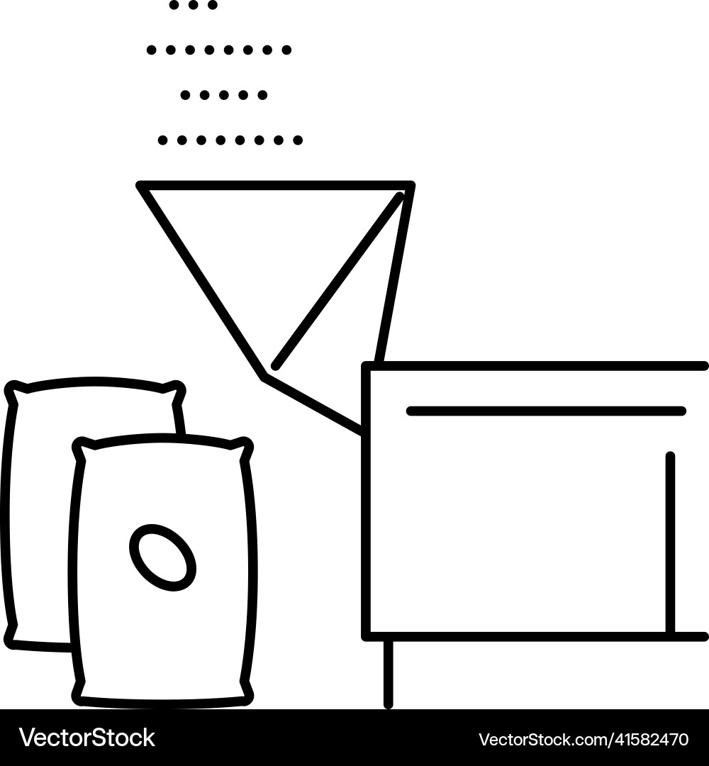 Cocoa falling asleep line icon Cocoa falling asleep line icon vector image