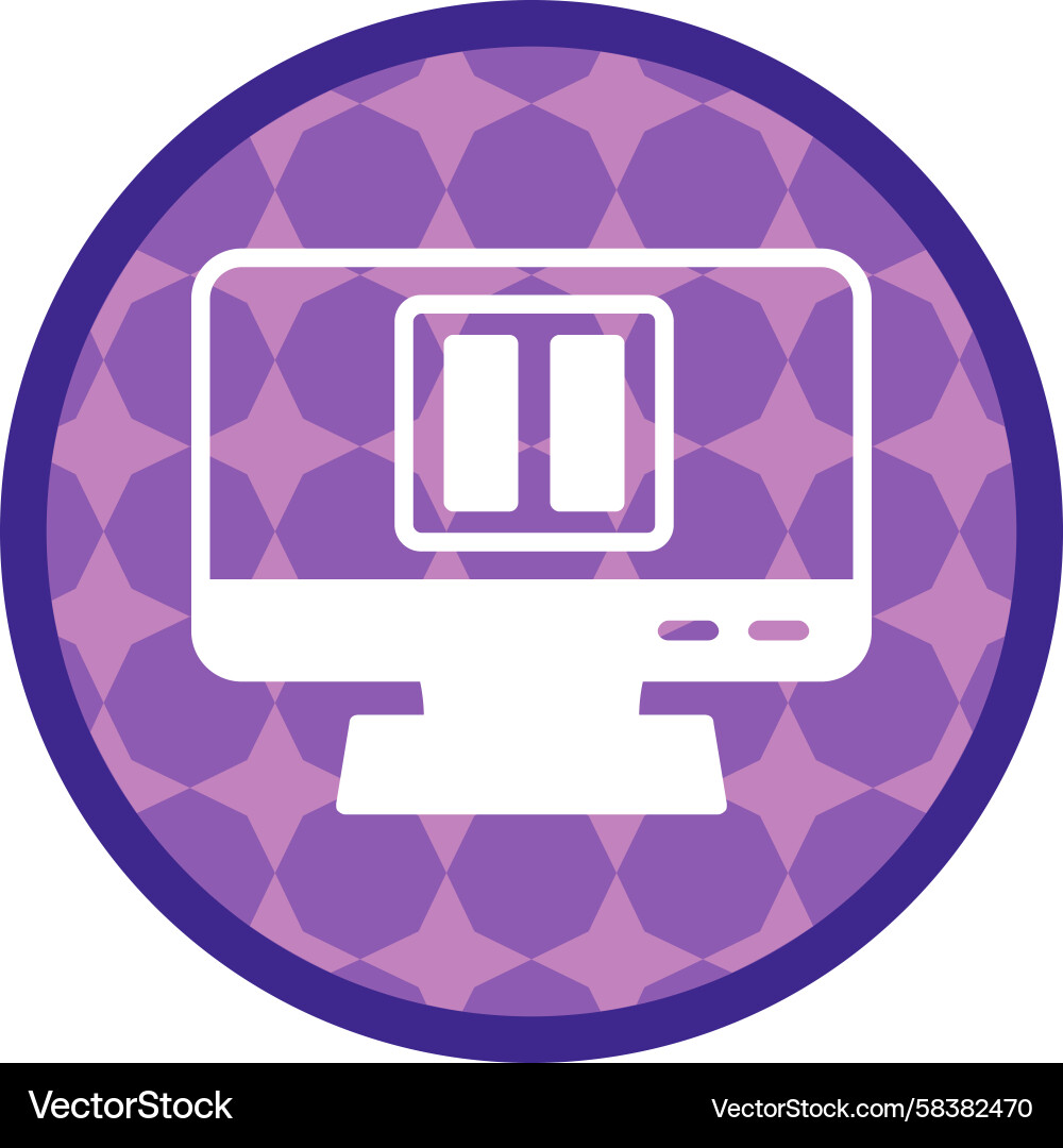Pause Button Icon Vector Image