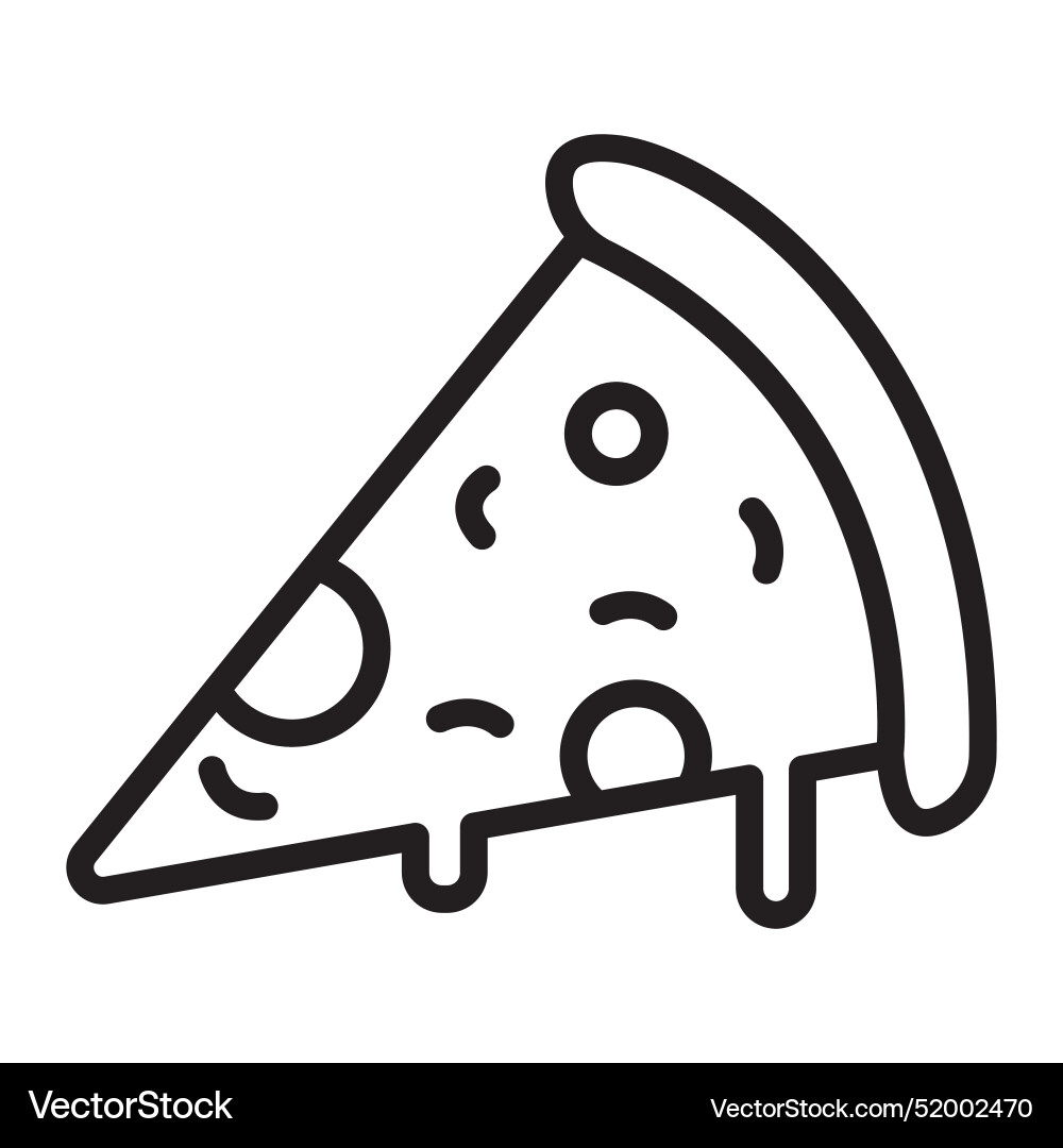 Pizza icon featuring versatile and beloved fast Vector Image