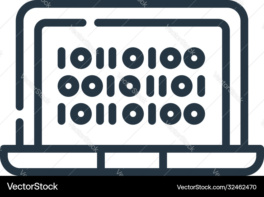 Programming icon isolated on white background Programming icon isolated on white background Vector Image