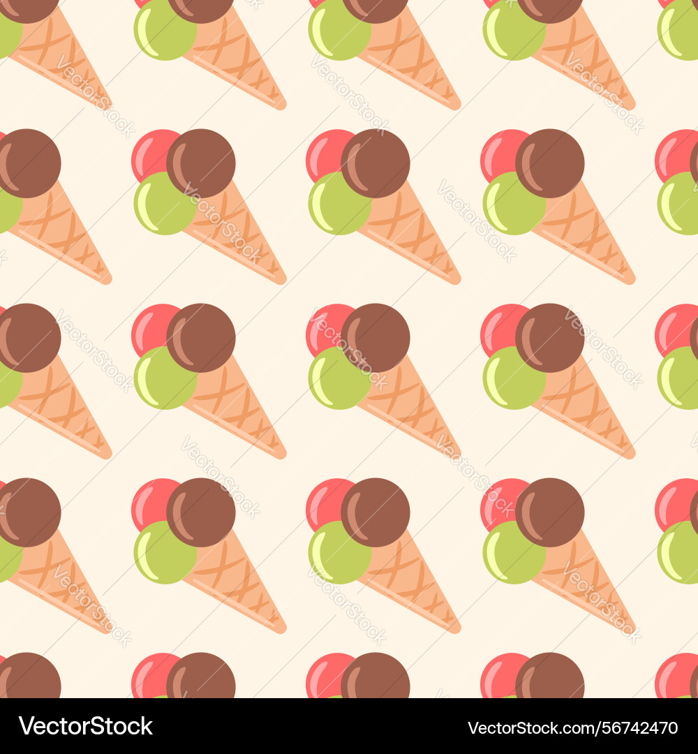 This seamless pattern features delightful ice This seamless pattern features delightful ice vector image