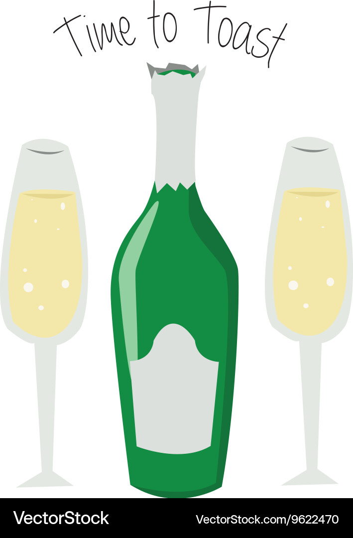 Time to toast Vector Image