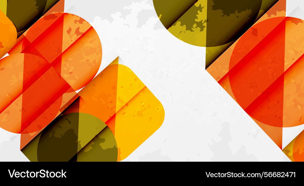 Abstract geometric composition overlapping shapes Abstract geometric composition overlapping shapes Vector Image