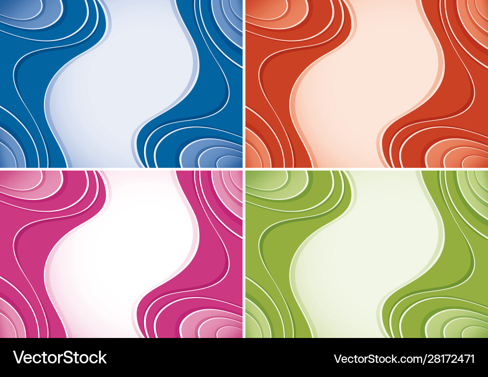 Background template with abstract patterns vector image