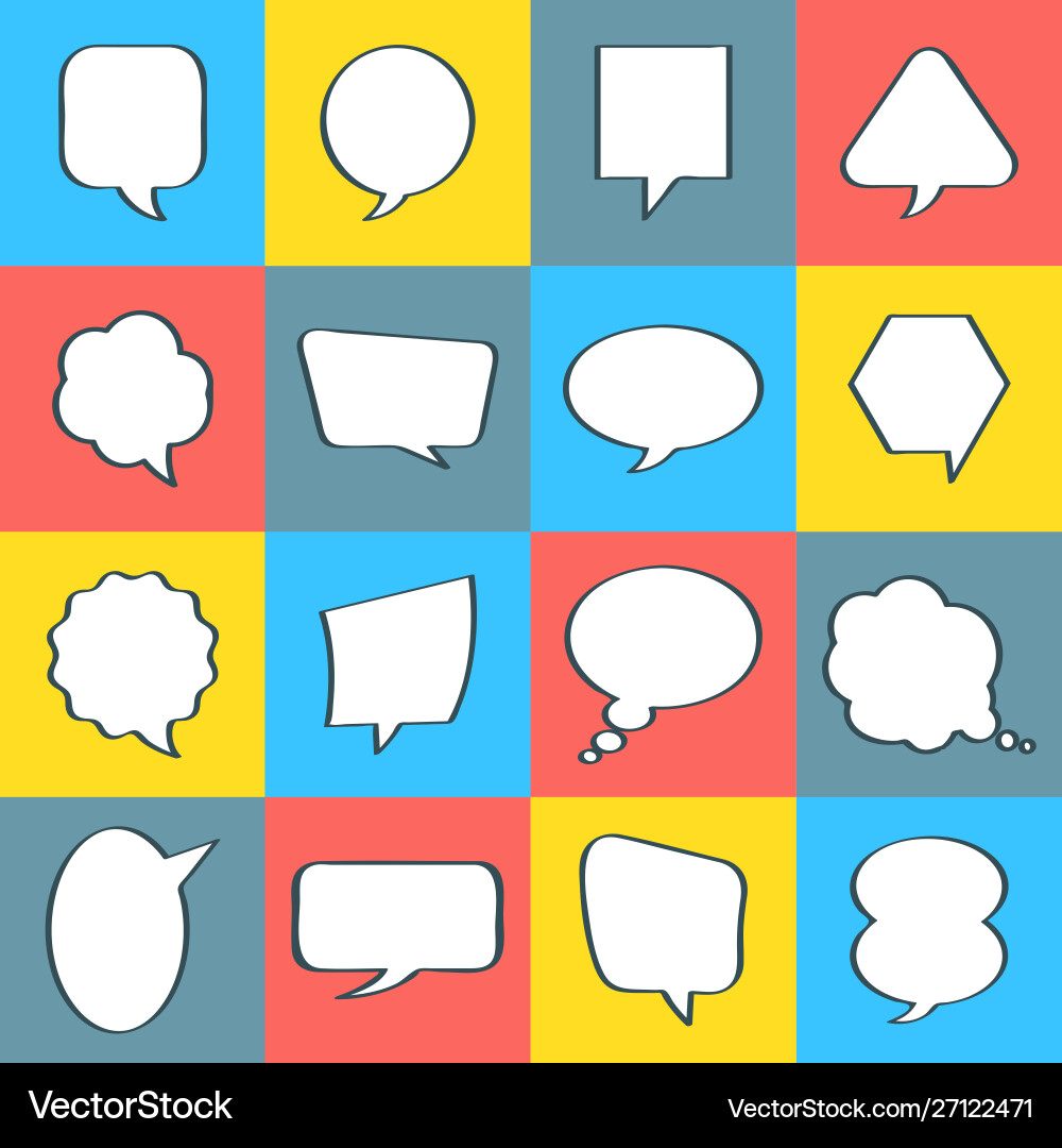 Balloon message collection set for anything design Balloon message collection set for anything design vector image