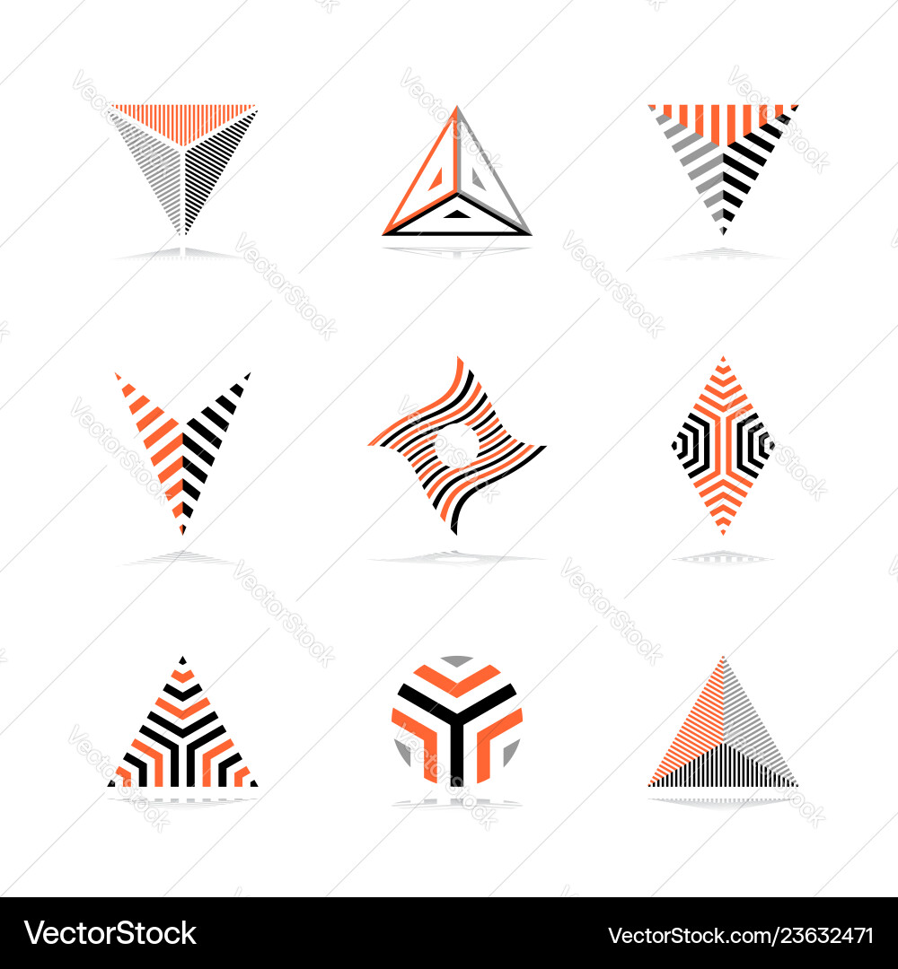 Design elements set vector image