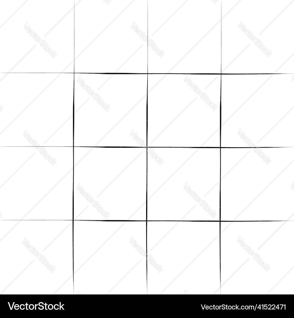 Grid mesh graticule with grungy irregular lines Grid mesh graticule with grungy irregular lines Vector Image