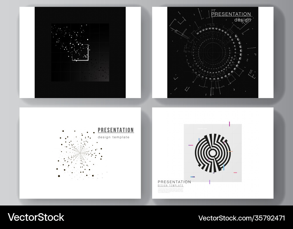 Layout presentation slides design vector image