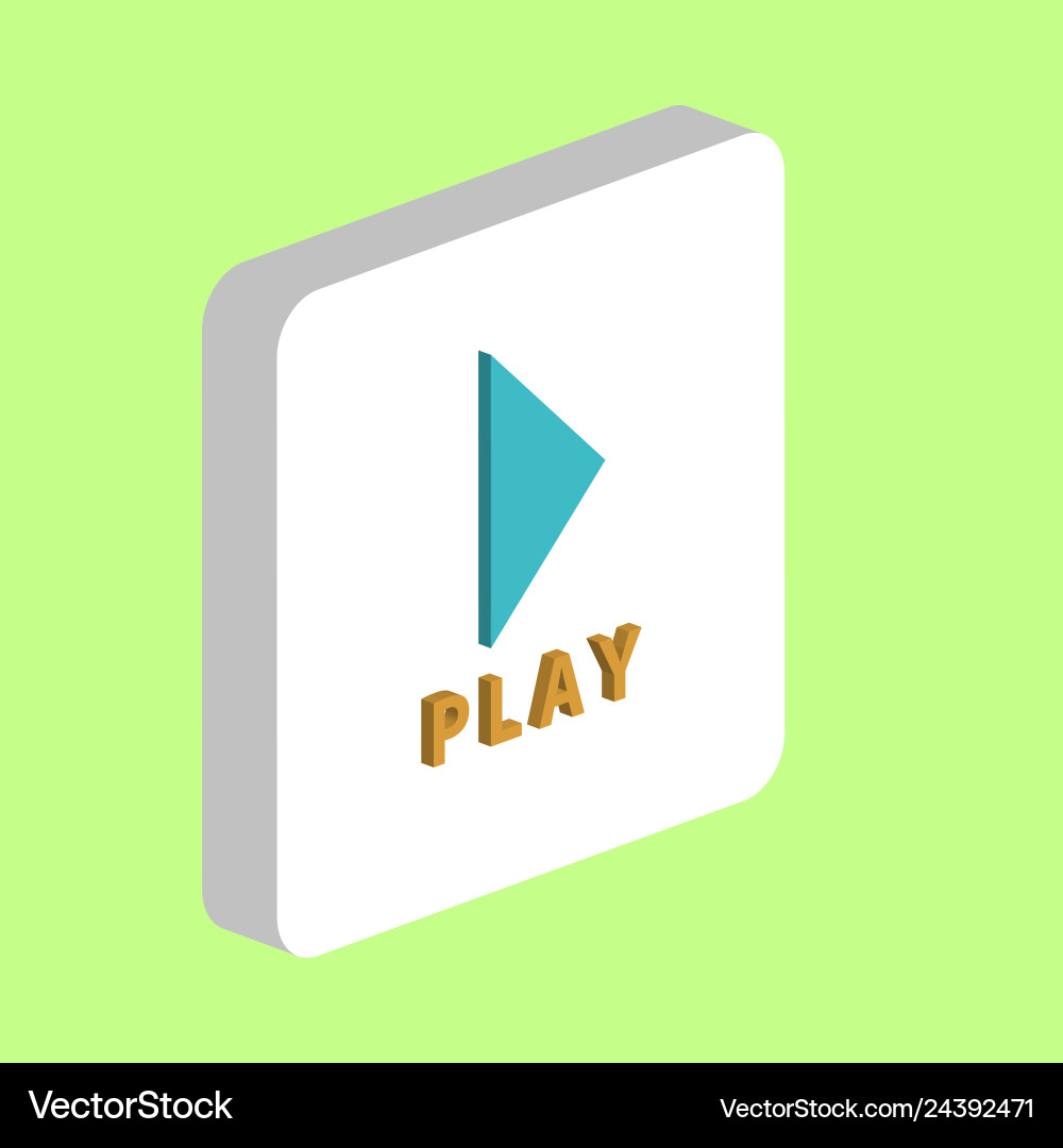 Play Button Computer Icon Vector Image