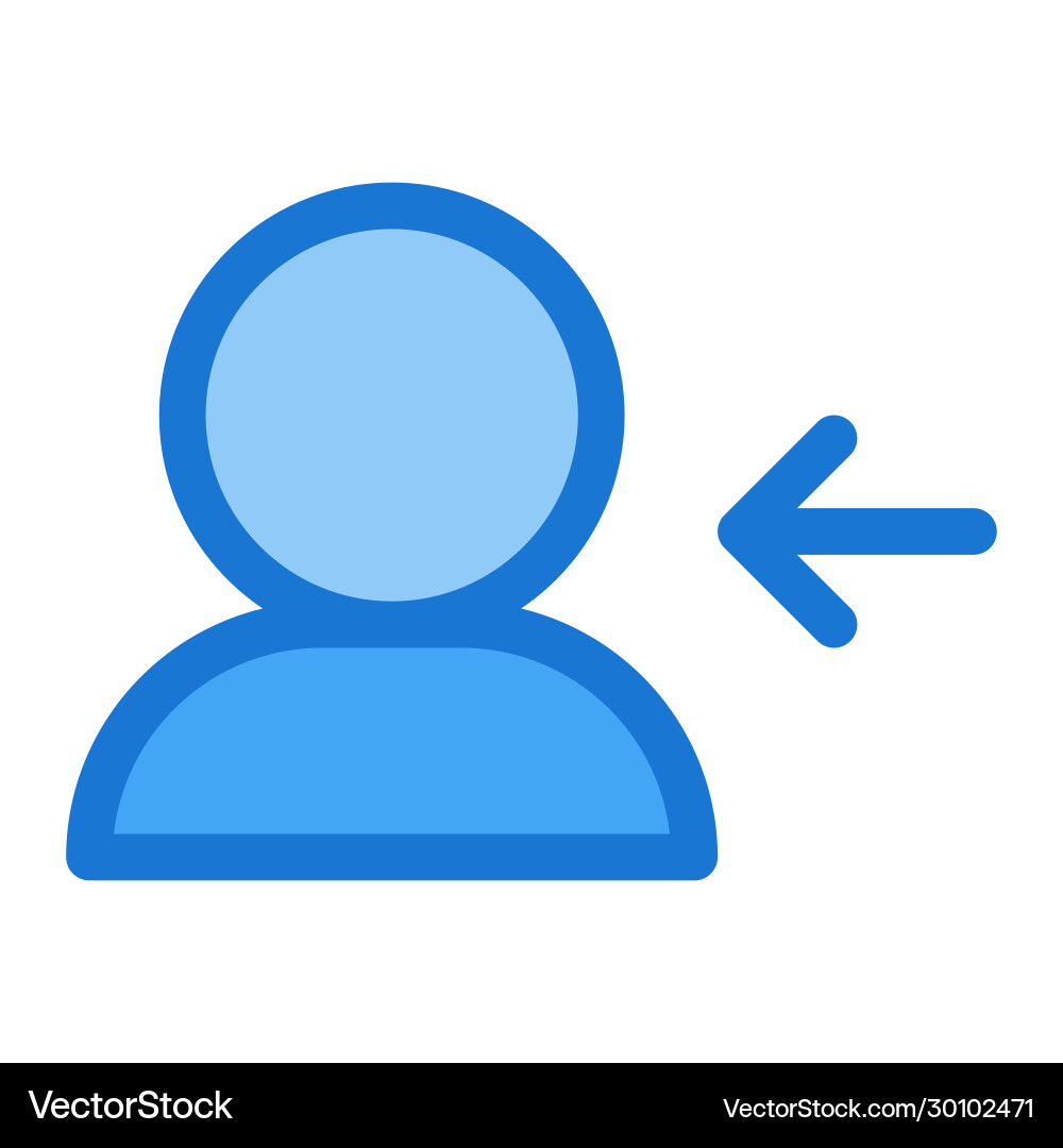 Reload user icon in flat stylerefresh profile Vector Image