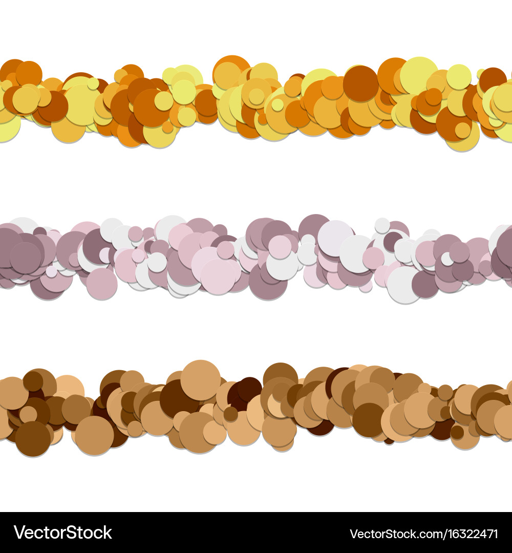 Repeatable random dot pattern page dividing line vector image